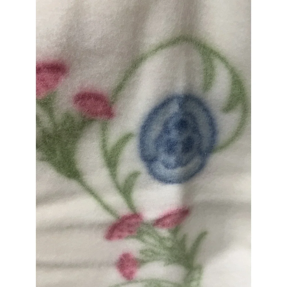 NOS Vtg Montgomery Ward Treasure Chest Blanket Floral Flower 72
